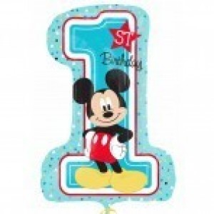   GLOBO 28" FOIL 1ST BIRTHDAY MICKEY