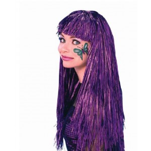   PELUCA RAFIA LARGA VIOLETA