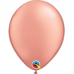   25 GLOBOS 11" LATEX ROSA ORO