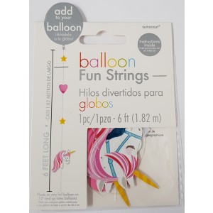 TIRA DECORACION GLOBO UNICORNIO 182CM